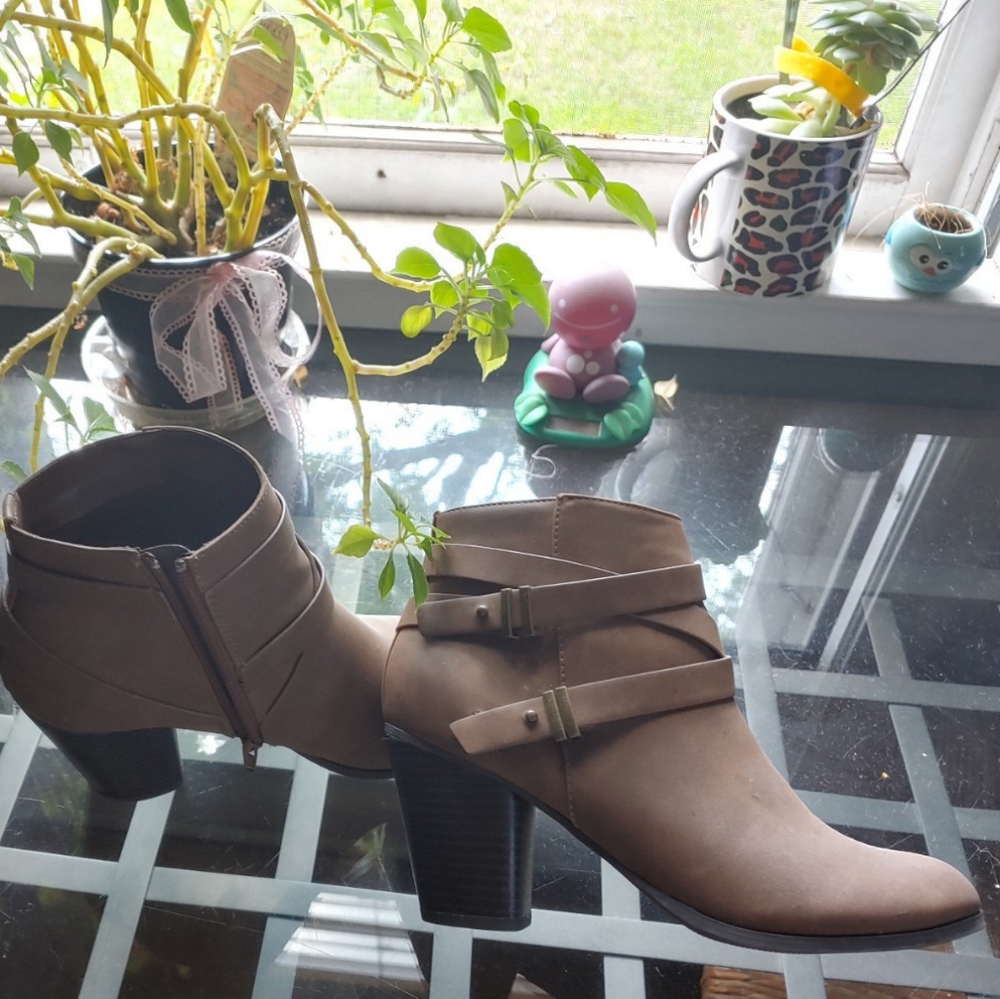Light Brown Booties - Charlotte Russe